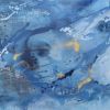 The Dreamscapes Triptych- Part of the NEW Four Seasons Patagonia Marble Collection | Oil And Acrylic Painting in Paintings by Jennifer Hayes | Four Seasons Hotel St. Louis in St. Louis. Item composed of synthetic