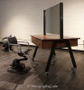 Salon Workstations | Desk in Tables by Where Wood Meets Steel | Grand Salon & MedSpa in Denver. Item made of wood & steel compatible with contemporary and modern style