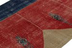 Vintage Turkish Rug in Red, with Geometric Patterns | Area Rug in Rugs by Rug and Kilim