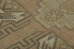 Vintage Turkish Rug in Pink with Blue & Green Geometric | Area Rug in Rugs by Rug and Kilim
