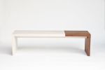 Duotone Bench - White Oiled Maple & Walnut | Benches & Ottomans by Iannone Design. Item made of wood