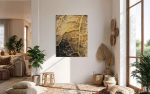 Old Pattern - Limited Edition Abstract Giclée Canvas Art | Prints in Paintings by ZYŪMIN. Item made of wood with canvas works with boho & japandi style