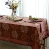 Forget Me Not Tablecloth – Hand Block Printed Organic Cotton | Linens & Bedding by ichcha. Item made of cotton works with boho & modern style