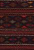 Vintage Baluch Tribal Kilim in Brown with Geometric Patterns | Area Rug in Rugs by Rug and Kilim