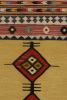 Vintage Sofreh Kilim rug in Camel, Red Medallions | Area Rug in Rugs by Rug and Kilim