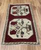 Vintage Turkish Rug | 1.9 x 2.11 | Small Rug in Rugs by Vintage Loomz. Item made of wool compatible with boho and mid century modern style