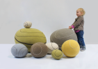 Kid Set – set of 9 stones | Cushion in Pillows by KATSU. Item composed of cotton in minimalism or art deco style