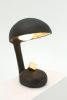 Sculptural Black Table Lamp - IC 1 by Studio Josha | Lamps by Studio Josha. Item made of steel with fiber works with contemporary & eclectic & maximalism style