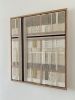 Masonry 006 | Wall Sculpture in Wall Hangings by Anita Meades. Item composed of oak wood and canvas in minimalism or contemporary style
