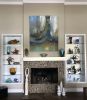 Mystical Tree Acrylic Contemporary Abstract | Oil And Acrylic Painting in Paintings by Strokes by Red - Red (Linda Harrison). Item composed of canvas