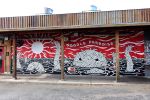 Noodle Paradise Mural | Street Murals by Will Hatch Crosby | Ramen Tatsu-Ya in Austin. Item made of synthetic