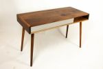 Two Third | Desk in Tables by Curly Woods. Item made of maple wood with concrete works with mid century modern style
