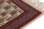 Antique Persian Senneh Kilim rug in Beige with Red | Area Rug in Rugs by Rug and Kilim