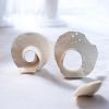 Ocean Inspired Ceramic Seashell | Feng Shui II | Sculptures by Elena Miller. Item made of ceramic works with minimalism & contemporary style