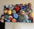 'Marble Mania' Fine Art Print | Prints in Paintings by Jenny Stewart's Fine Art. Item made of canvas with aluminum works with contemporary & industrial style