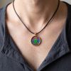 Premium 2cm Green Tara Thangka Sacred Relic Pendant Art | Ornament in Decorative Objects by Dynasty Artisan. Item composed of metal compatible with contemporary and eclectic & maximalism style