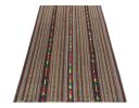 1950s Vintage chaput Kilim rug in Polychromatic Stripe | Area Rug in Rugs by Rug and Kilim