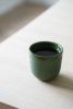 Handmade Porcelain Coffee Cup. Green | Drinkware by Creating Comfort Lab | Miami in Miami. Item made of ceramic