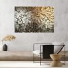 Texture Painting Abstract Gold Metallic Wall Art | Mixed Media in Paintings by Amber Lamoreaux Art. Item made of canvas compatible with minimalism and contemporary style