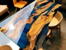 Epoxy Dining Table, Epoxy Resin Table, Epoxy tabletop | Tables by Innovative Home Decors. Item made of wood compatible with country & farmhouse and art deco style