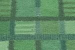 Rug & Kilim’s Scandinavian Accent rug with Green Geometric | Area Rug in Rugs by Rug and Kilim