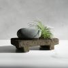 Medium Shelf Riser in Textured Earthen Brown Concrete | Decorative Tray in Decorative Objects by Carolyn Powers Designs. Item composed of concrete compatible with minimalism and contemporary style