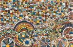 Cheerful Kitchen Backsplash | Mosaic in Art & Wall Decor by Gila Mosaics Studio. Item made of stone