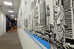 Procter & Gamble Singapore office art mural | Murals by Just Sketch | Servcorp - The Metropolis Tower 2 in Singapore. Item composed of synthetic