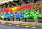 Gervais Sunrise | Street Murals by Christine Crawford | Christine Creates