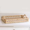 Goldie Rattan Tray | Serving Tray in Serveware by Hastshilp. Item made of wood