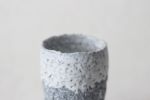 Terrazzo blue clay cup IV | Drinkware by ZHENI. Item composed of stoneware