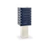 Exigen by Mnima. Table Light Sculpted from Solid Aluminum. | Table Lamp in Lamps by mnima. Item made of aluminum with leather