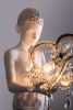 Before the Beginning (Child with Chandelier) | Sculptures by MARCANTONIO. Item composed of steel & glass