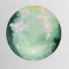 Into the mystic - Round canvas abstract painting | Oil And Acrylic Painting in Paintings by Jennifer Baker Fine Art. Item made of canvas works with contemporary style