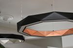 Sun Chandelier RING LED light 100 Copper Black | Chandeliers by ADAMLAMP. Item made of steel compatible with minimalism and contemporary style