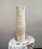 Ceramic Distressed Textured Off White Vase | Vases & Vessels by Elena Miller. Item made of ceramic works with contemporary & modern style