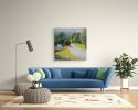 Back Road Ballad | Oil And Acrylic Painting in Paintings by Julia Lawing Fine Art. Item composed of canvas and synthetic