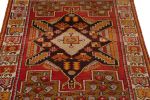 Hand-Knotted Antique Kirsehir Rug in Red Gold Medallion | Area Rug in Rugs by Rug and Kilim