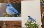 Theme: Birds | | Oil And Acrylic Painting in Paintings by Yamini Reddy. Item composed of synthetic
