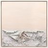 "Deception Island" - Mixed Media Ocean Art - Commission | Prints in Paintings by Kelly Hanna Studio. Item composed of canvas & fiber compatible with boho and minimalism style