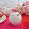 EVA Sugar and Creamer Set | Holder in Tableware by Maia Ming Designs. Item composed of stoneware