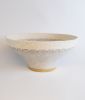 Ceramic and Woven Cotton Decorative Bowl #816 | Decorative Objects by Karen Gayle Tinney. Item made of cotton with ceramic works with boho & minimalism style