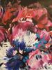 Urban Pansies | Oil And Acrylic Painting in Paintings by Judy Century Art. Item made of synthetic