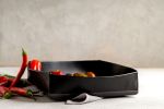 Square Black Baking Dish | Pan in Cookware by ShellyClayspot. Item made of stoneware works with minimalism & contemporary style