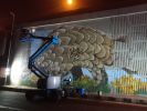 The pangolin | Street Murals by Anat Ronen
