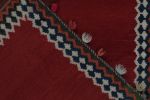 Vintage Kilim Red Open Field with Multicolor Geometric | Area Rug in Rugs by Rug and Kilim