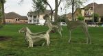 SIENNA PLANTATION KENNEL COLLECTION | Public Sculptures by jim collins sculpture. Item composed of steel