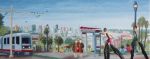 SF Beautiful MUNI Series | Oil And Acrylic Painting in Paintings by Arthur Koch. Item composed of canvas & synthetic