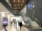 Clock Walk | Decorative Objects by Ansen Seale | Charles Schwab Corporate Office in Austin. Item made of synthetic