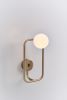 Sircle Wall Sconce | Sconces by SEED Design USA. Item made of brass with glass